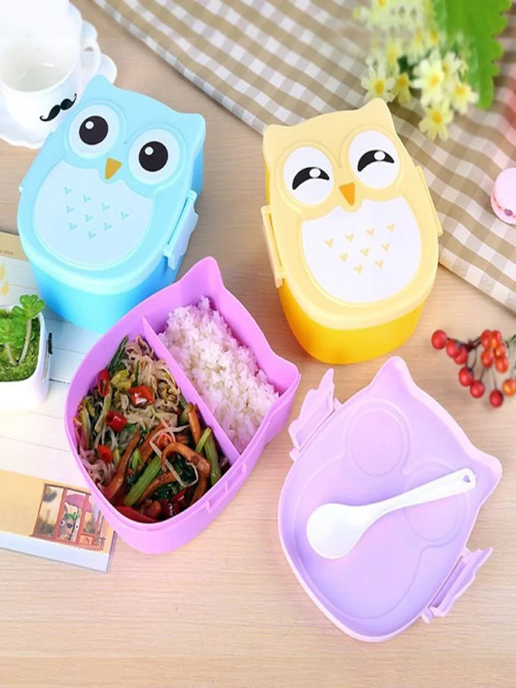 OwlPal Bento – Adorable Owl-Shaped Kids Lunch Box with Compartments & Lid
