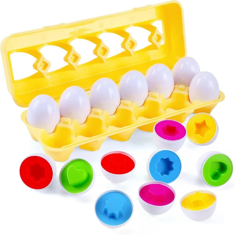 12 Piece Matching Eggs Toy