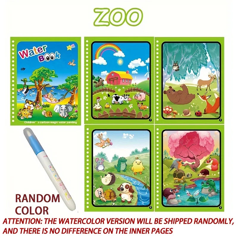MagicInk Playbook - Reusable Water Drawing Book