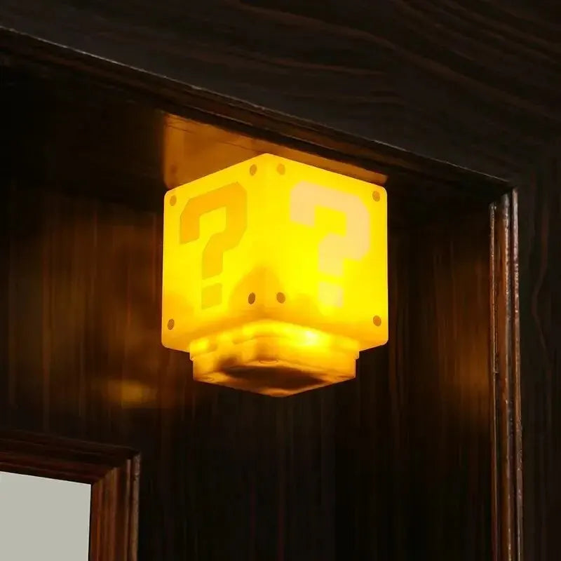 CurioLite – LED Question Mark Brick Night Light with Music & USB Charging