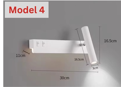 NordicGlow: Lámpara de pared LED con foco giratorio