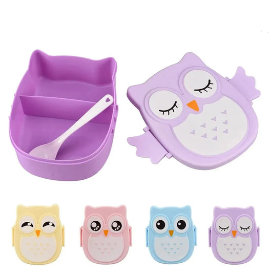 OwlPal Bento – Adorable Owl-Shaped Kids Lunch Box with Compartments & Lid