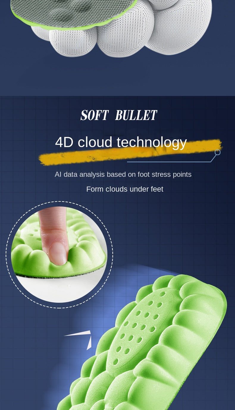 CloudStep - Semelles de massage super douces 4D