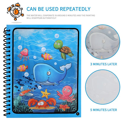 MagicInk Playbook - Reusable Water Drawing Book