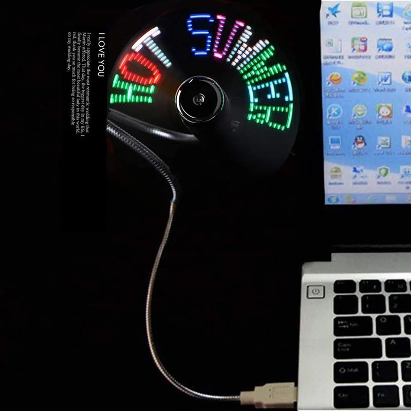 FlexiCool: RGB LED Fan with Programmable Display