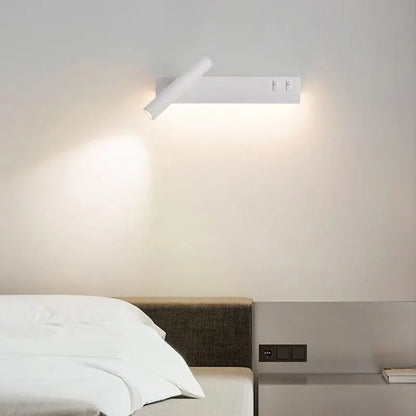 NordicGlow: LED Wall Light with Rotating Spotlight